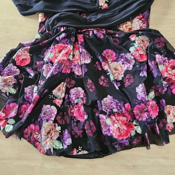 Weissman NWOT adult XXL floral dance costume lyrical contemporary tap solo - Picture 6 of 13